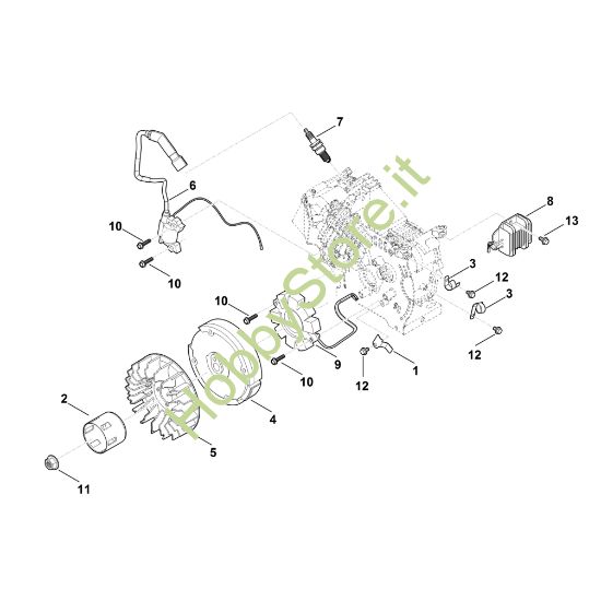 Picture of I - Sistema di accensione e volano EHC 700.0 (EHC700-0001)